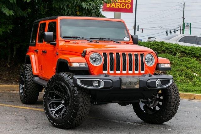 Used 2019 Jeep Wrangler Unlimited Sahara for sale Sold at Gravity Autos Atlanta in Chamblee GA 30341 3